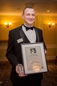 Veterinary Nurse Scott Parry of Bridge Veterinary Surgery (above right), was awarded Welfare Nurse of the Year for his work with the RSPCA's Brent Knoll Animal Centre.