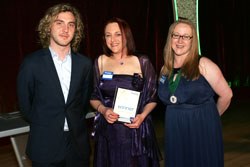 Lucy Kells, Wildlife Aid Foundation, Leatherhead  (pictured holding her award)