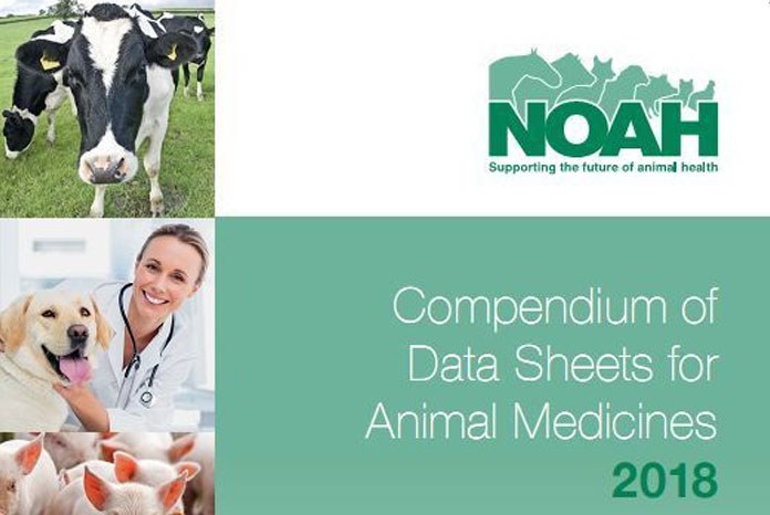 The National Office of Animal Health has announced that the 2018 edition of the NOAH Compendium of Data Sheets for Animal Medicines has been published and a free copy of the book posted to every veterinary practice in the UK.